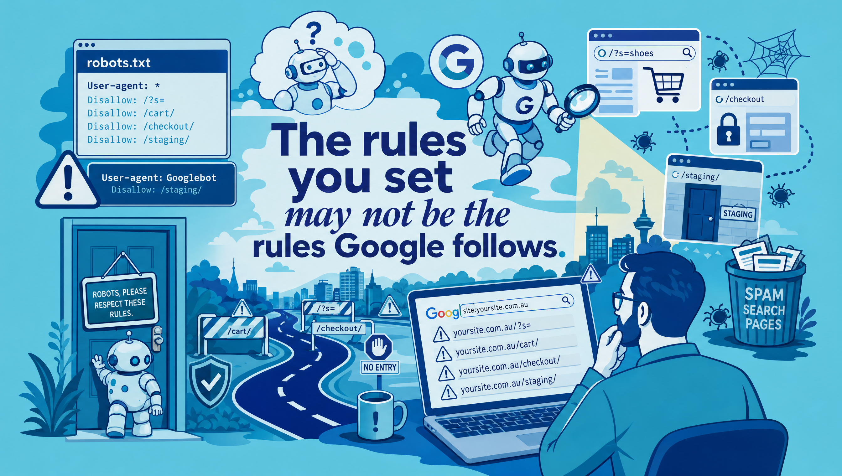 robots.txt rules may not be the rules Google follows