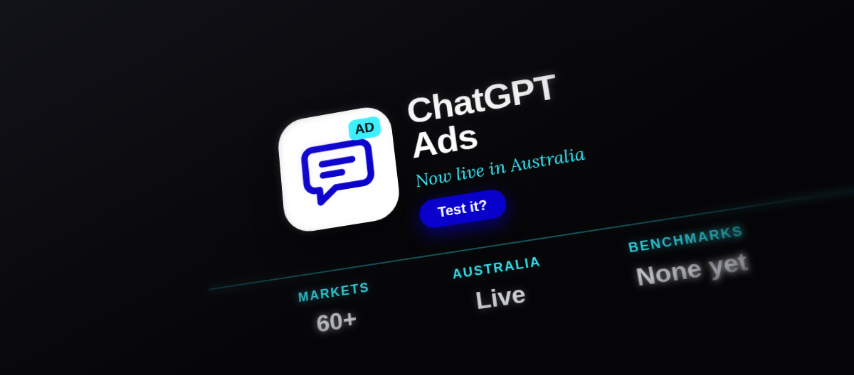 ChatGPT Ads now live in Australia